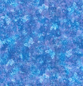 Fabric Traditions Blue Butterflies Cotton Fabric by Keepsake Calico