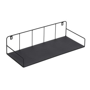 Honey Can Do Black Metal Wall or Behind The Door Shelf