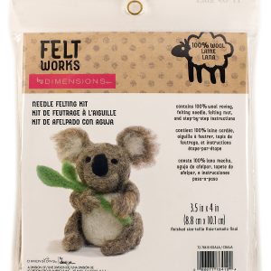 Dimensions 3.5 Koala Wool Roving Needle Felting Kit - 1