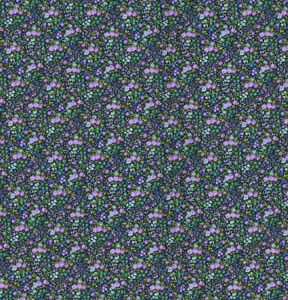 Fabric Traditions Small Purple Bouquets Cotton Fabric by Keepsake Calico