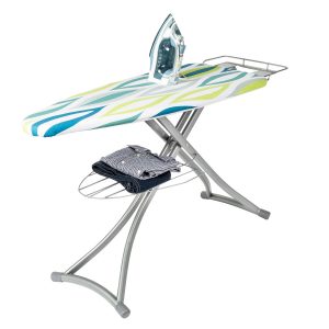Honey Can Do 59 Multicolor Folding Ironing Board With Rest   Shelf