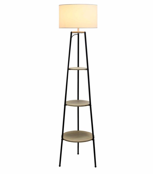 All The Rages 62.5 Shelf Floor Lamp 3 Tier With Fabric Shade - Image 4