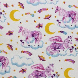 Night Time Unicorn Super Snuggle Flannel Fabric