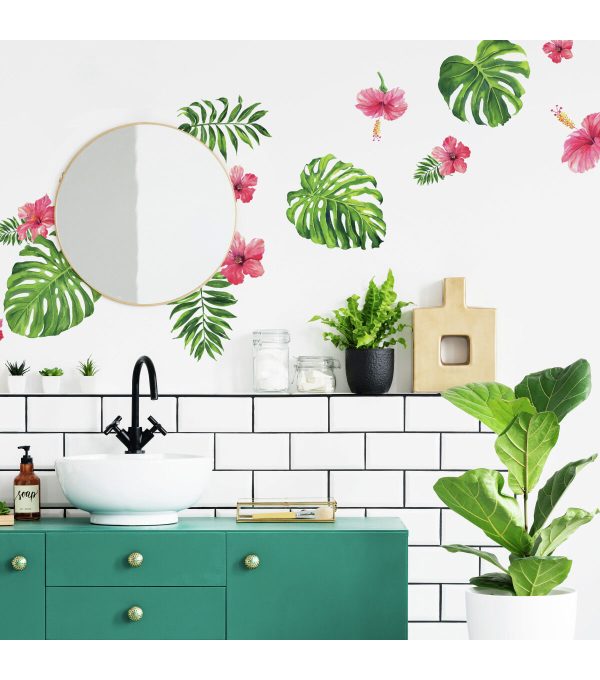 RoomMates Wall Decals Tropical Hibiscus Flower - Image 3