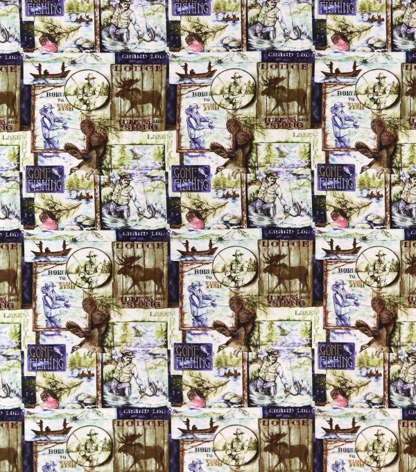 Lodge Patches Super Snuggle Flannel Fabric - Image 2