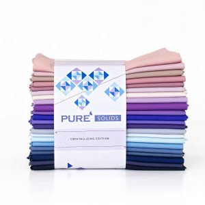 Art Gallery Fabrics Crystallizing 22Pc Pure Solids Cotton Fabric Quarter Bundle - 1