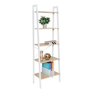 Honey Can Do 22 x 67.5 Wood   Metal 5 Tier A Frame Ladder Shelf 50lbs - 1