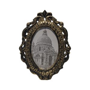 4 x 6 Antique Gold Oval Tabletop Picture Frame by Place   Time