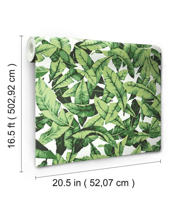 RoomMates Palm Leaf Peelable Wallpaper - Image 9