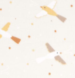 Muted Tossed Birds Blizzard Fleece Fabric
