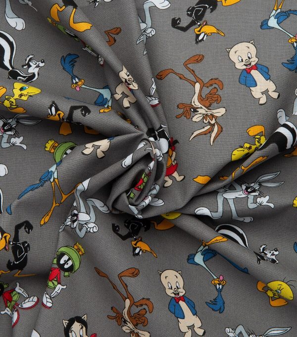 Looney Tunes Cotton Fabric Tossed Characters - Image 4