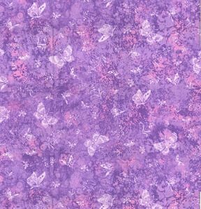 Fabric Traditions Purple Butterflies Cotton Fabric by Keepsake Calico