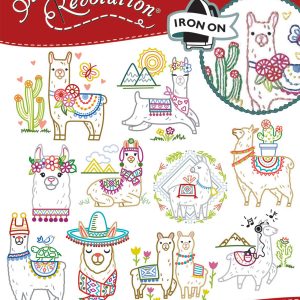 Stitcher s Revolution Llama Drama Iron-on Transfers