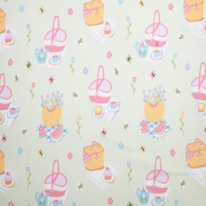 Super Snuggle Multi Picnic Baskets Flannel Fabric