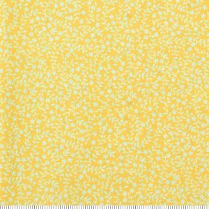 Floral   Vines on Yellow Quilt Cotton Fabric by Keepsake Calico