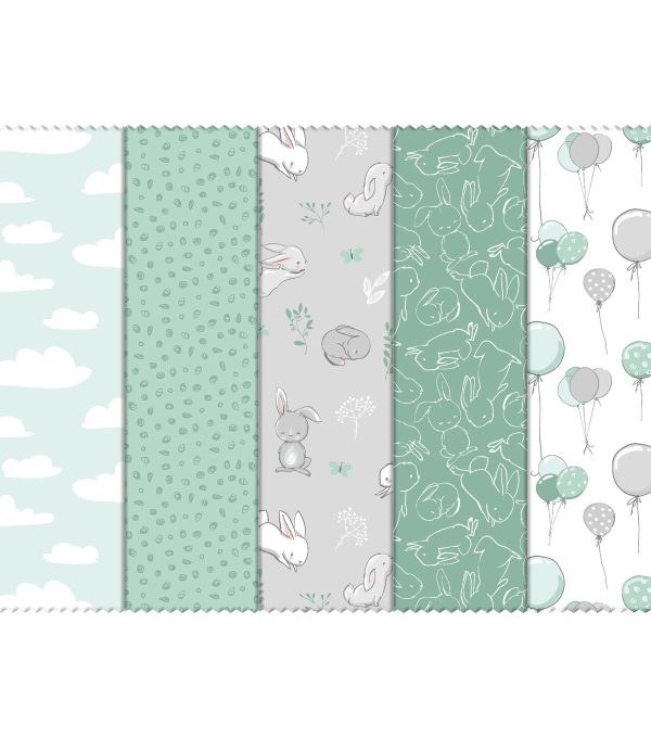 Cottontail 10 Cotton Fabric Shapes - Image 2