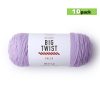 10pk Solid Purple Medium Weight Acrylic 380yd Value Yarn by Big Twist