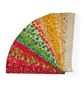 2.5 x 42 Winter Wishes Batik Christmas Cotton Fabric Roll 40ct