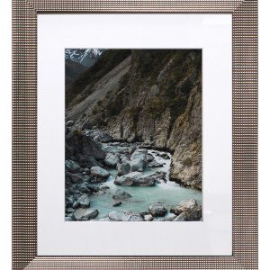 BP 16 20 Matted to 11 14 Silver Bump Wall Frame