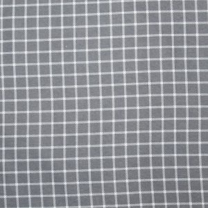 Super Snuggle Gray Windowpane Plaid Flannel Fabric