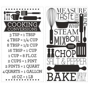 RoomMates Wall Decals Cooking Conversions