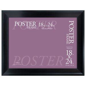 MCS 18 24 Black Contemporary Poster Frame
