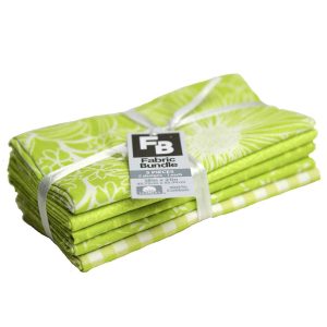 18 x 21 Green Blender 2 Cotton Fabric Quarters 5ct by Keepsake Calico - 1