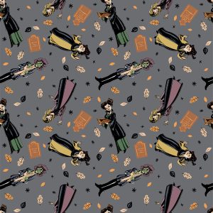 Hocus Pocus Character Toss Cotton Fabric