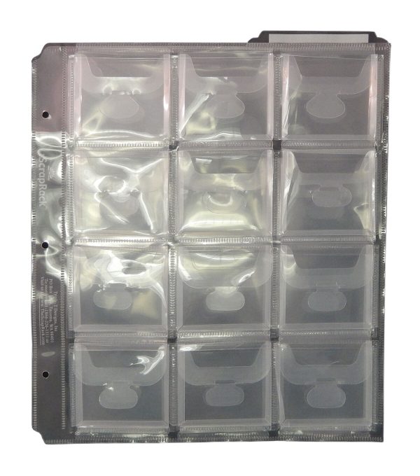 Totally Tiffany 3 x 3 Scrap Rack 24 Pocket Embellishment Storage Pages - Image 2