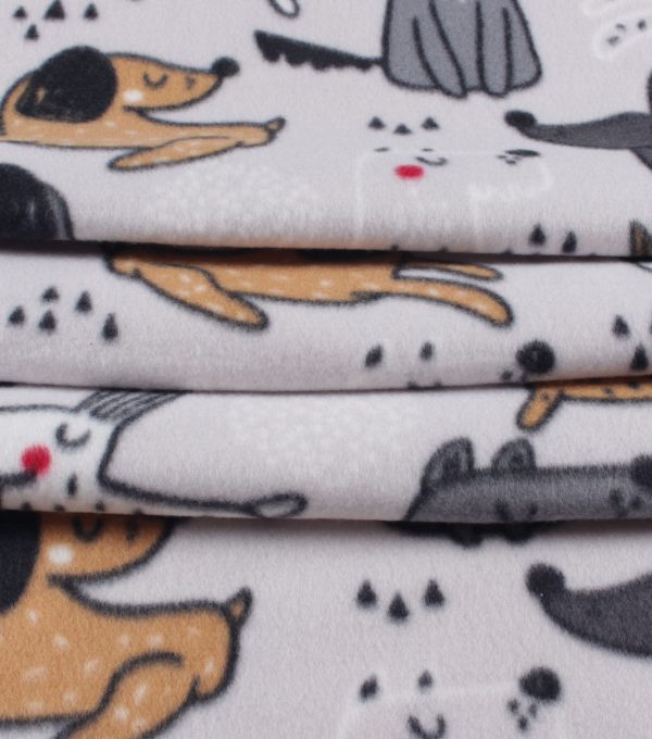 Happy Dog Blizzard Fleece Fabric - Image 2