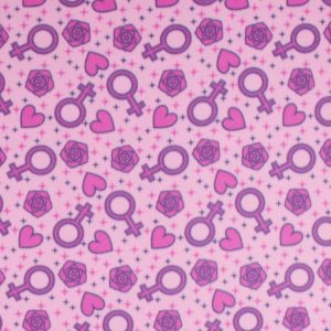Girl Power Icons Blizzard Fleece Fabric