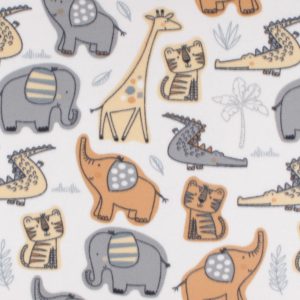 Jungle Animals Blizzard Fleece Fabric