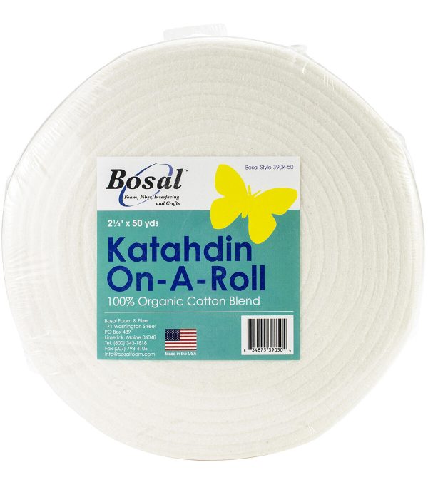Bosal Katahdin On A Roll 100% Organic Cotton Batting 2.25 x50yd - Image 2