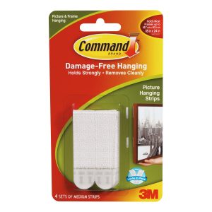 Command 4pk White Medium Picture Hanging Strips