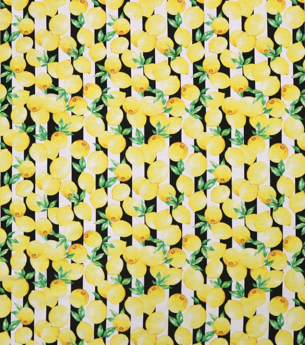 Lemon Stripe Super Snuggle Flannel Fabric - Image 2