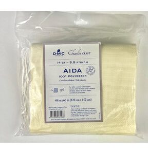 DMC Charles Craft 48 x 60 Ivory Aida 14 Count Cross Stitch Fabric