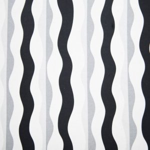 Super Snuggle Black   White Geo Stripe Flannel Fabric