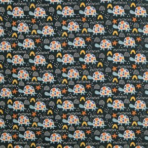 Bright Turtles Super Snuggle Flannel Fabric