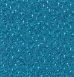 Fabric Traditions Swirls on Turquoise Cotton Fabric by Keepsake Calico