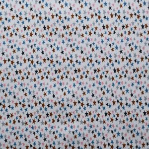 Stars on White Modern Quilt Cotton Fabric by Quilter s Showcase