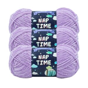 Lion Brand Nap Time 306yds Worsted Polyester Yarn 3 Bundle