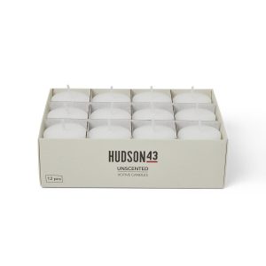 12pk Unscented Votive Candles by Hudson 43