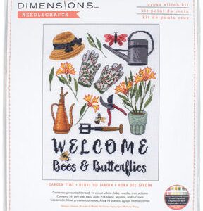 Dimensions 14ct Cross Stitch Kit 9 X12  Garden Time
