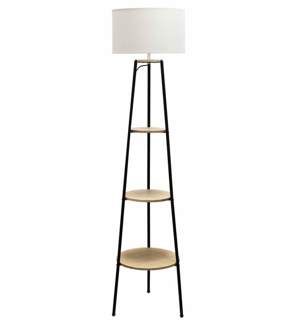 All The Rages 62.5 Shelf Floor Lamp 3 Tier With Fabric Shade - Image 3