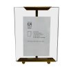 2 x 3 Bronze Edged Transparent Tabletop Picture Frame by Place   Time