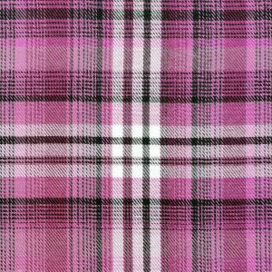 Purple Box Plaid Polyester Flannel Fabric