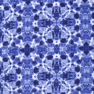 Blue Tie Dye Tile Anti Pill Fleece Fabric