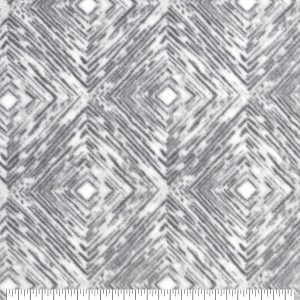 Black   White Distressed Diamonds Anti Pill Fleece Fabric