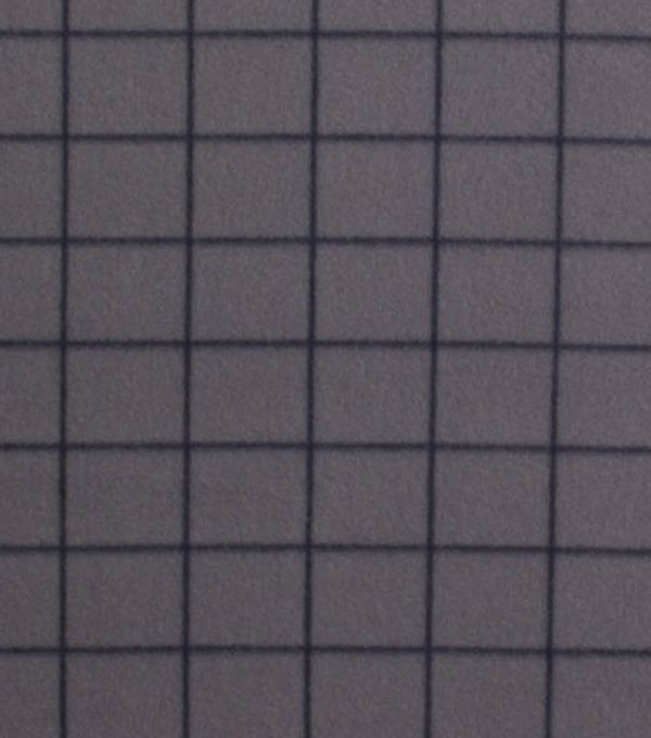 Fashion Gray Grid Blizzard Fleece Fabric