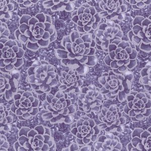Pearlescent Purple Succulent Quilt Cotton Fabric by Keepsake Calico
